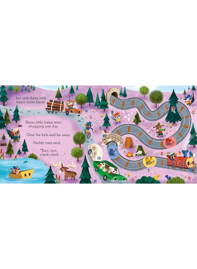 Five Little Trains: A Nursery Rhyme Counting Book for Toddlers