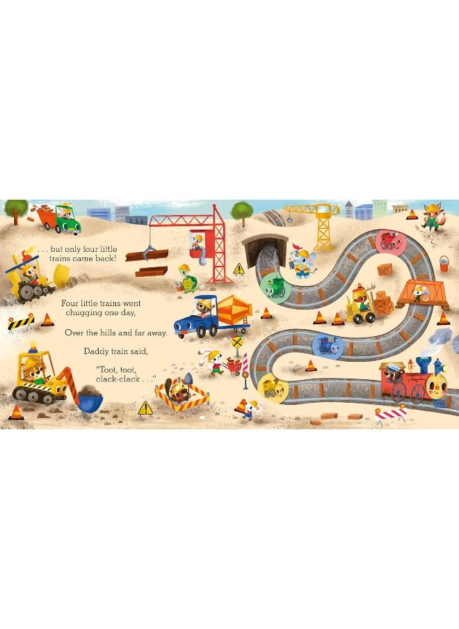 Five Little Trains: A Nursery Rhyme Counting Book for Toddlers