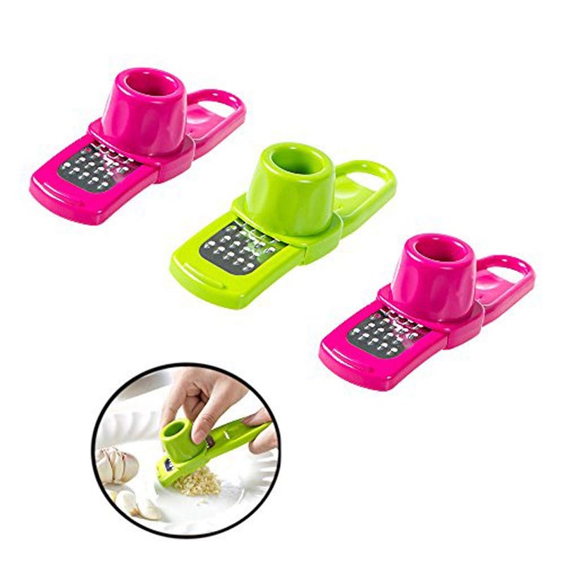 Ximimark 3 Pcs Mini Ginger Garlic Grinding Planer Slicer Multi Functional Cutter Tool - Image 1