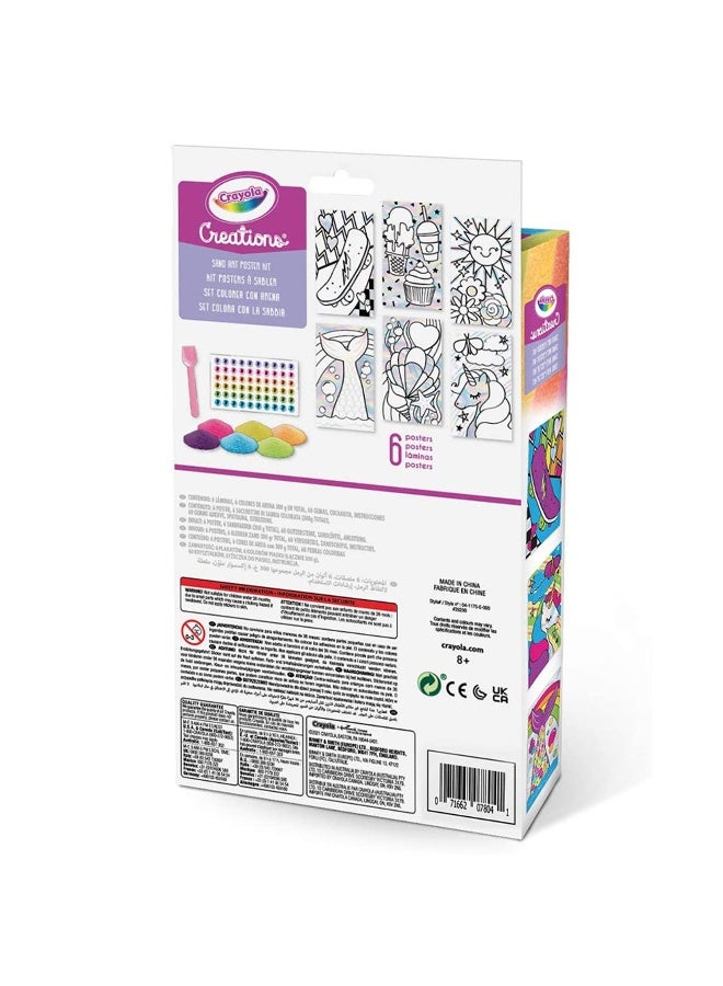 Crayola مجموعة ملصقات فن الرمل من كرايولا كرييشنز - Image 1