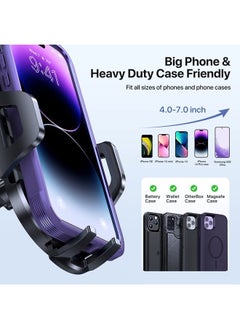 Miracase Phone Holders for Your Car, Multifunctional Car Phone Holder with Suction Cup Base, Hands Free Universal Cell Phone Car Mount, Automobile Phone Mount Car for iPhone Android Smartphones(Base)  - Image 5