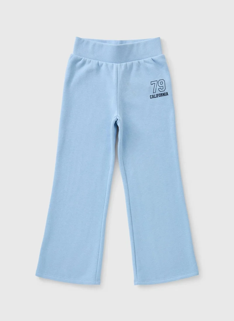 ماتلان Girls Blue Wide Leg Jogging Bottoms