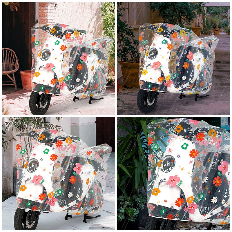 2PCS Heavy Duty Bike Rain Cover Outdoor Rain Wind Proof Cover Electric Scooter Cover for Electric Bike - Image 2