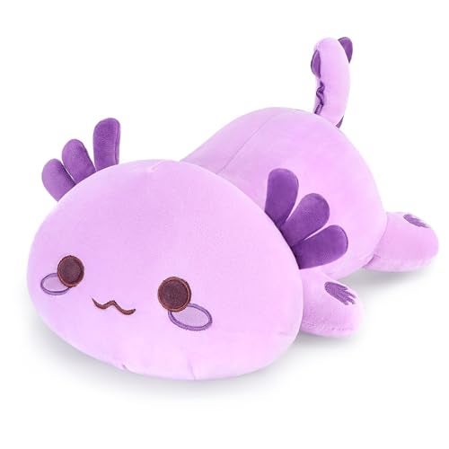 Onsoyours Cute Axolotl Plush Soft Stuffed Animal Salamander Plush Pillow Kawaii Plush Toy for Kids Pruple Axolotl 13 - Image 1