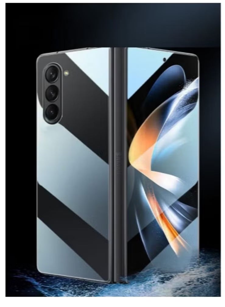 Galaxy Z Fold 6 Screen Protector Compatible Fingerprint with, 9H Hardness, Blue Light Blocking, Bubble-Free InstallationAnti-Spy Anti-Glare Full Adhesive Flexible Film, Soft Film for Samsung Galaxy Z Fold 6  (front+back+inside) One set - Image 2