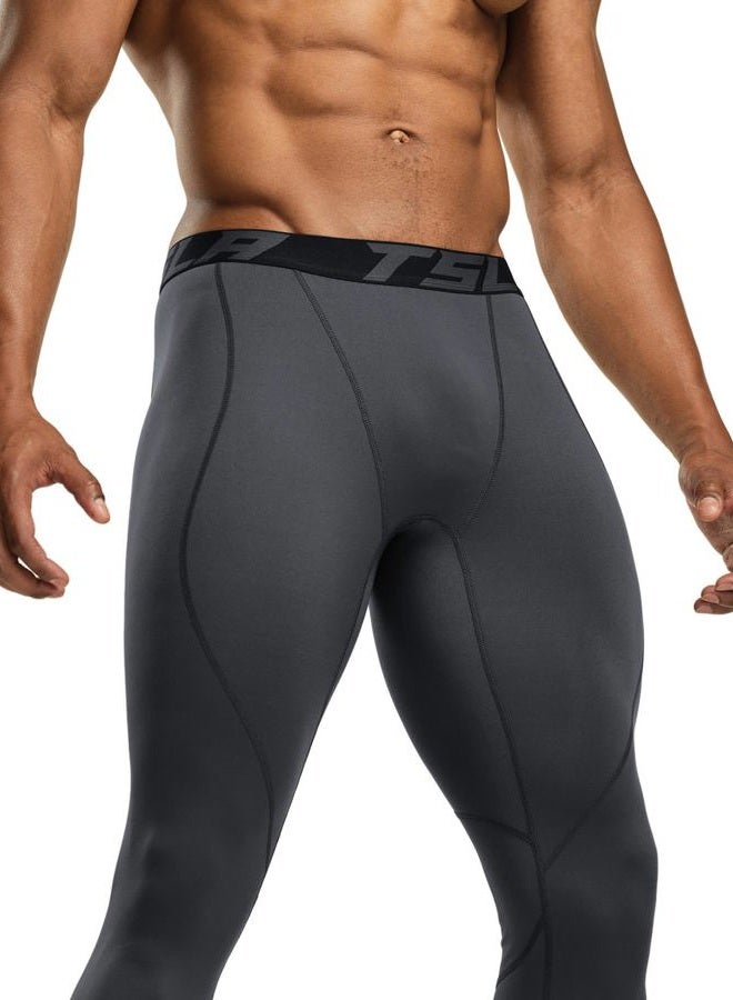 TSLA 1 or 2 Pack Men's Thermal Compression Pants, Athletic Sports Leggings & Running Tights, Wintergear Base Layer Bottoms - Image 5
