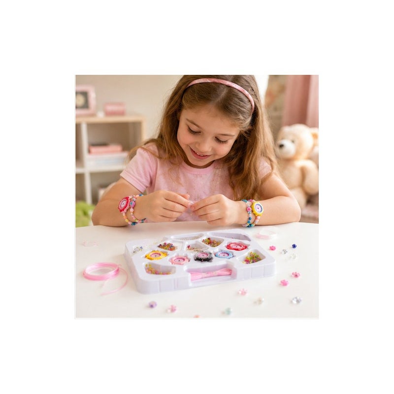Designer DIY Jewellery Making Kit for Girls, Includes Beads and Watches, Bracelet Craft Set - Image 3