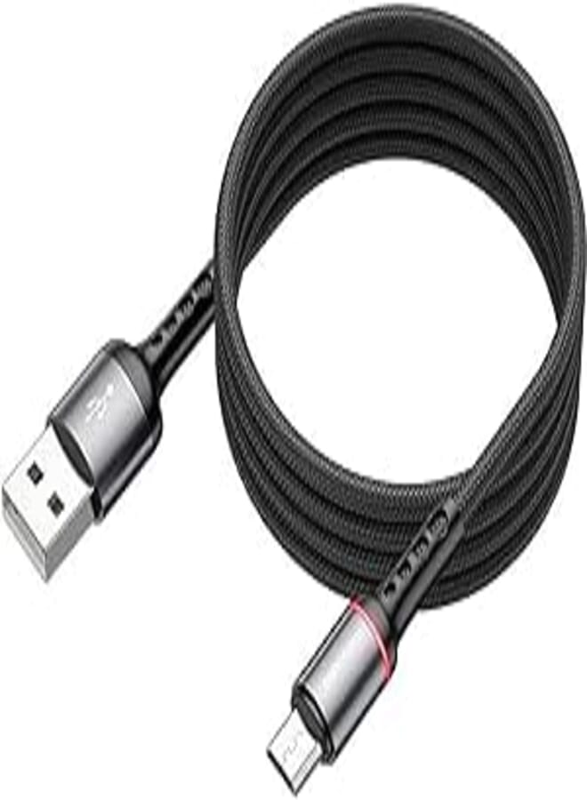 Borofone BU33 Color Ring Charging Data Cable for Micro, Black