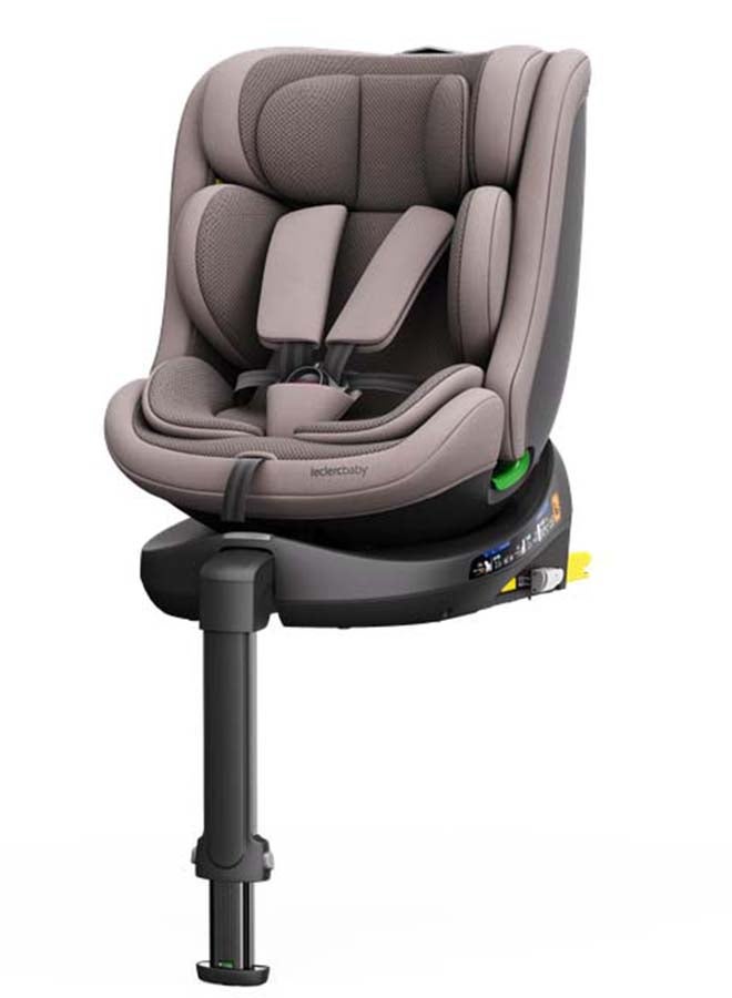 Leclercbaby MOVA 360° Rotating i-Size Car Seat, 40-150 cm – Truffle - Image 1