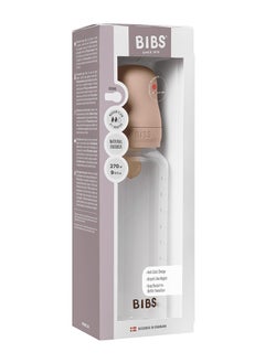 BIBS Pack Of 1 Baby Bottle Round Nipple Latex 270 Ml Medium Flow, Blush, 2 Months +  - Image 4