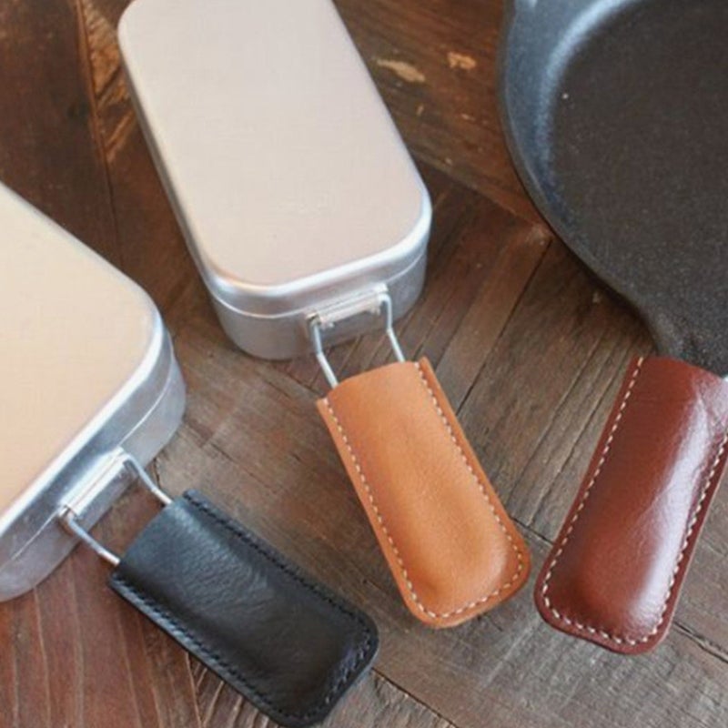 Pot Handle Anti-Scalding Heat Insulation, Durable Leather Sleeve for Pans and Skillets - Image 3