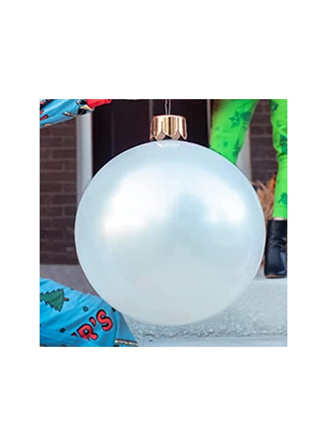 The Bros زينة كرة عيد الميلاد القابلة للنفخ، 65 سم/25 بوصة كرات PVC كبيرة | زينة حفلات المهرجانات للحديقة، الفناء، المنزل، الشرفة، المدخل، الساحة - Image 2