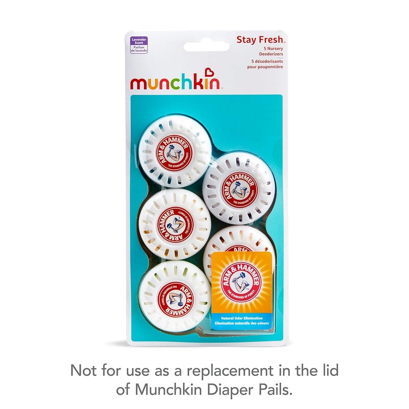 Munchkin معطرات مونسكن أرم و هامر للروضة بروائح متنوعة من اللافندر أو الحمضيات 5 قطع - Image 3