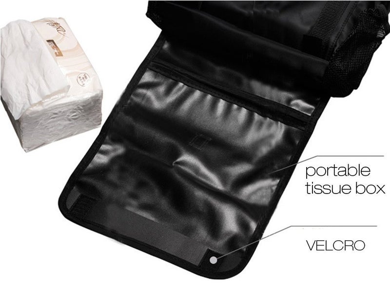 KAFEEK Car Seat Organizer/Auto Seat Back Organizer/Multi-Pocket Travel Insulated Drinks Holder Cooler/Storage Bag Cool Wrap Bottle Bag with Mesh Pockets(Heat-Preservation) - Image 4