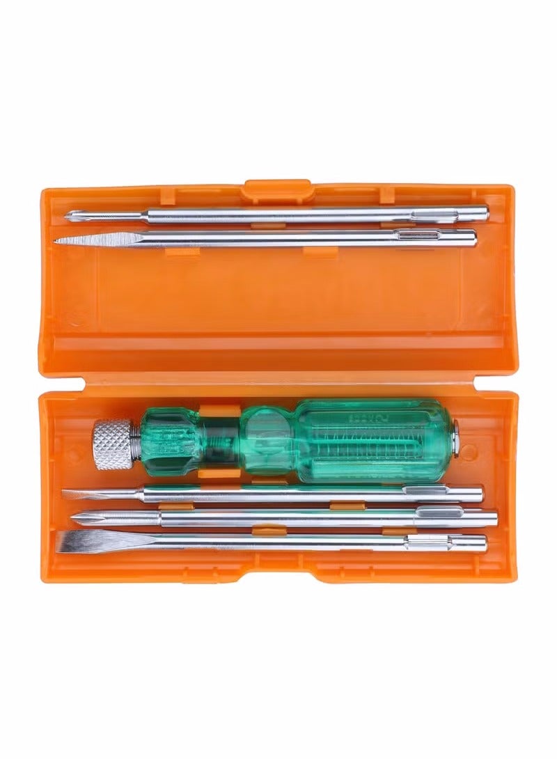 Taparia Taparia 802 Screw Driver Set With Neon Bulb Silver/Blue  - Image 1