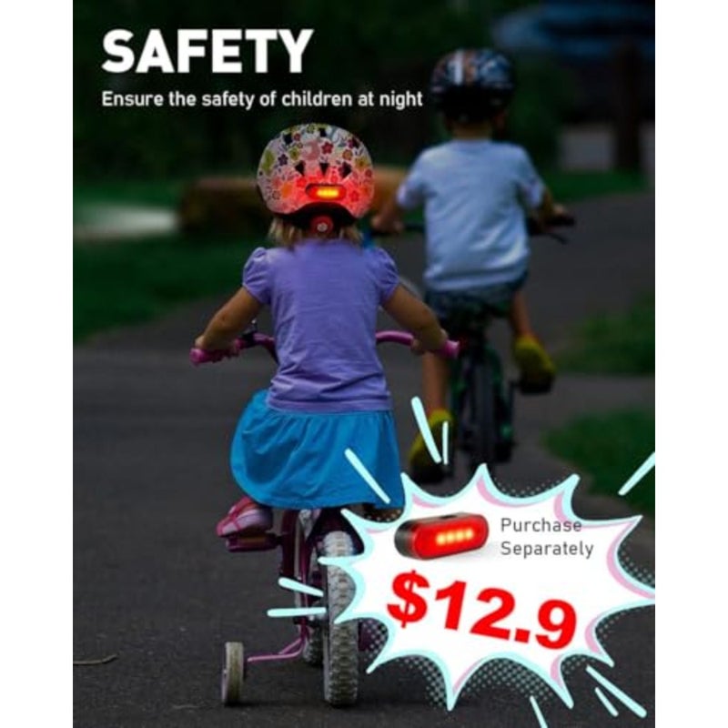 Youth bike helmet for kids 1-3 years old: lightweight ABS shell, matte black finish, adjustable fit system, certified safety breathable comfort for cycling, skateboarding, rollerblading, scooting, balance biking - Image 5