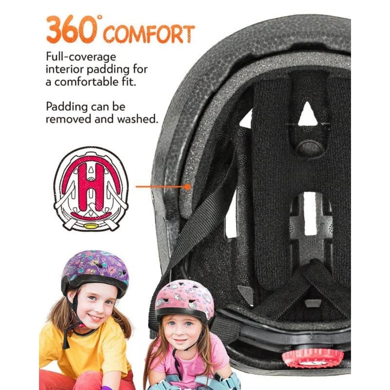 Youth bike helmet for kids 1-3 years old: lightweight ABS shell, matte black finish, adjustable fit system, certified safety breathable comfort for cycling, skateboarding, rollerblading, scooting, balance biking - Image 3