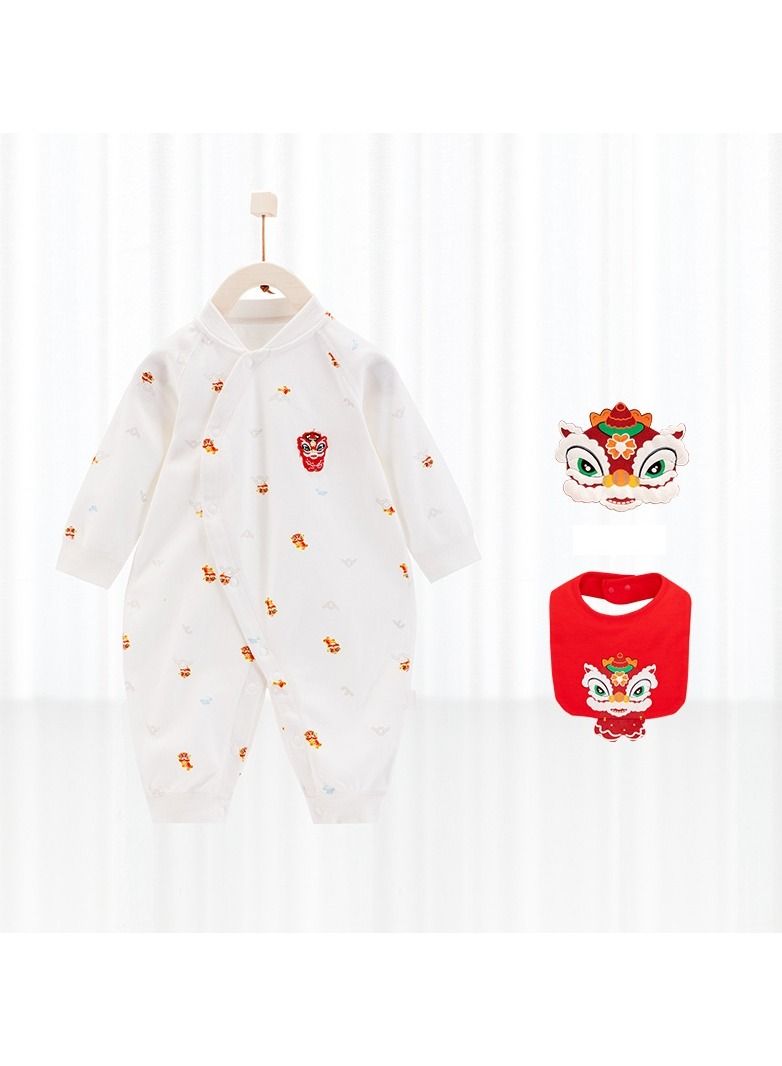 Loquat Baby Cotton Comfort Jumpsuit With Bib 