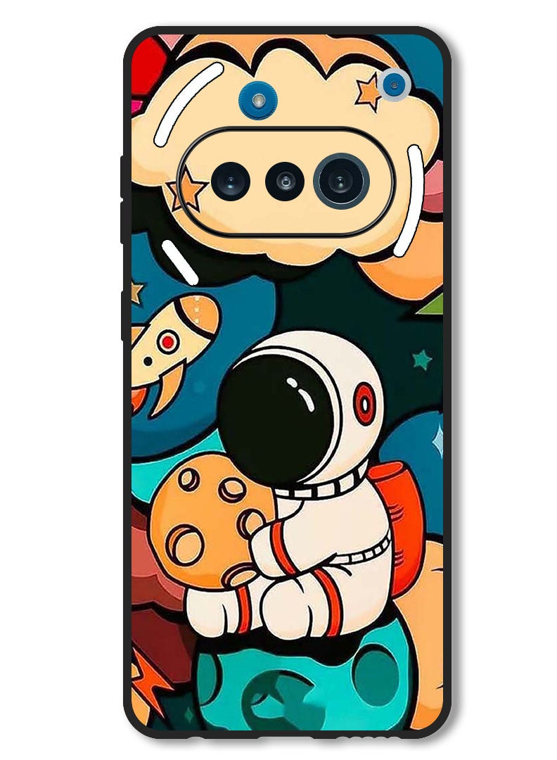 Theodor Case Compatible with Nothing Phone 3a Protection Shockproof Bumper Cover Astronaut Cheese - Image 1