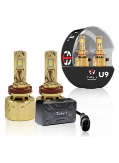 Toby's Toby's U9 H11 Bulbs, 2024 Upgraded 200W 20000LM Lighting Bulb with fan, 6500K Cool IP68 Waterproof, Pack of 2  - Image 1