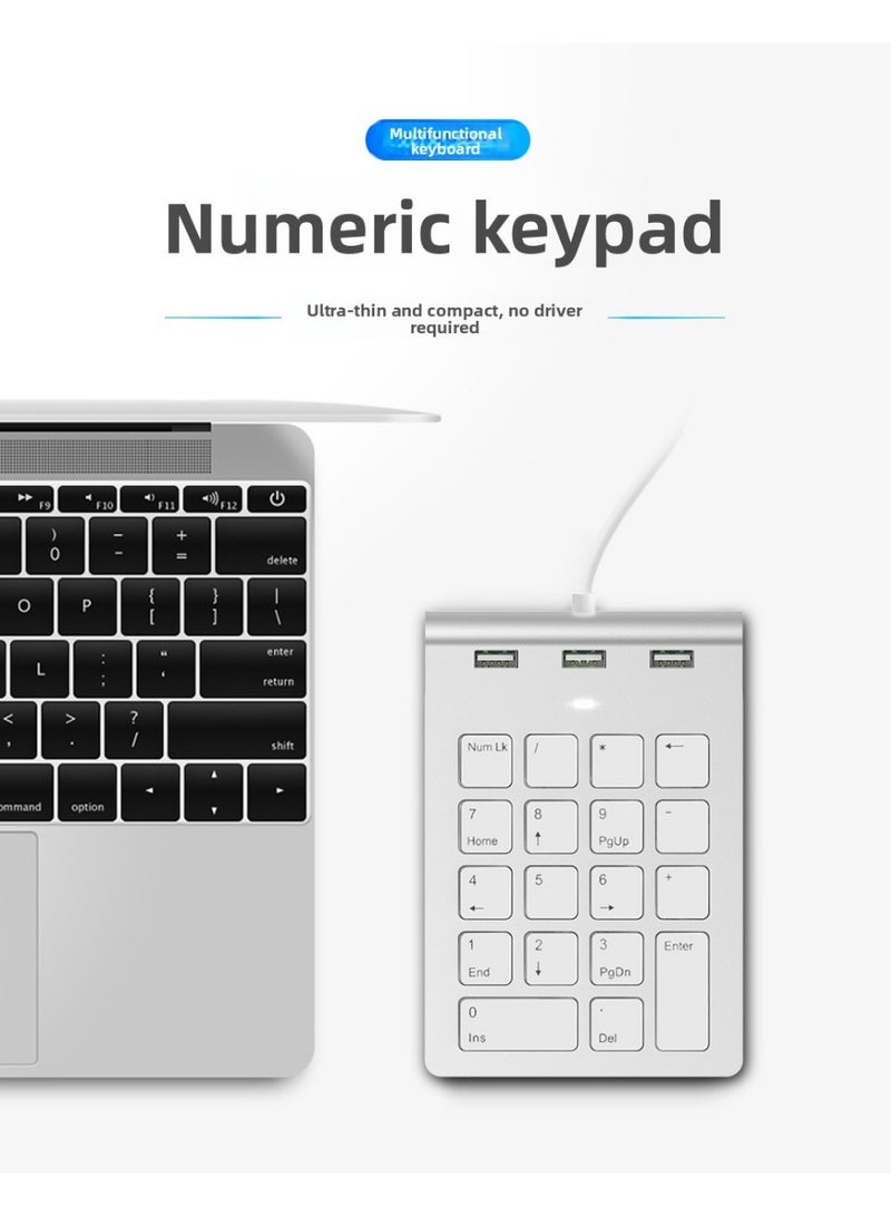 Rocketek Financial & Office Numeric Keypad – Ultra-Thin USB 2.0 Wired Multi-Function Numeric Keyboard for Laptop & Desktop - Image 2