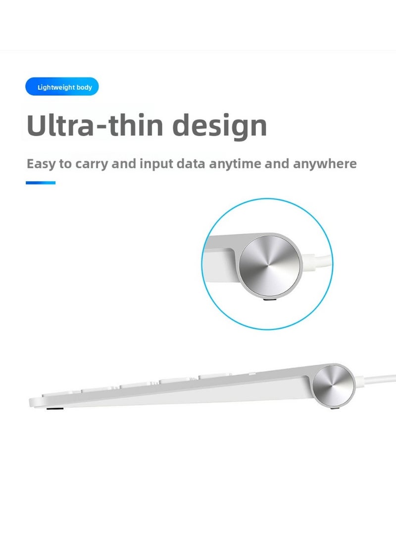 Rocketek Financial & Office Numeric Keypad – Ultra-Thin USB 2.0 Wired Multi-Function Numeric Keyboard for Laptop & Desktop - Image 3