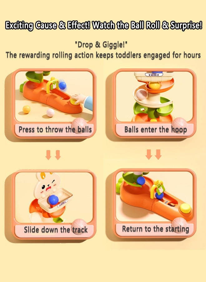 Montessori Baby Ball Drop & Stacking Tower | Educational Learning Toys for 1 2 3 Year Old Boys Girls | Toddler Activity Games for Fine Motor Skills & Color Recognition - Image 5