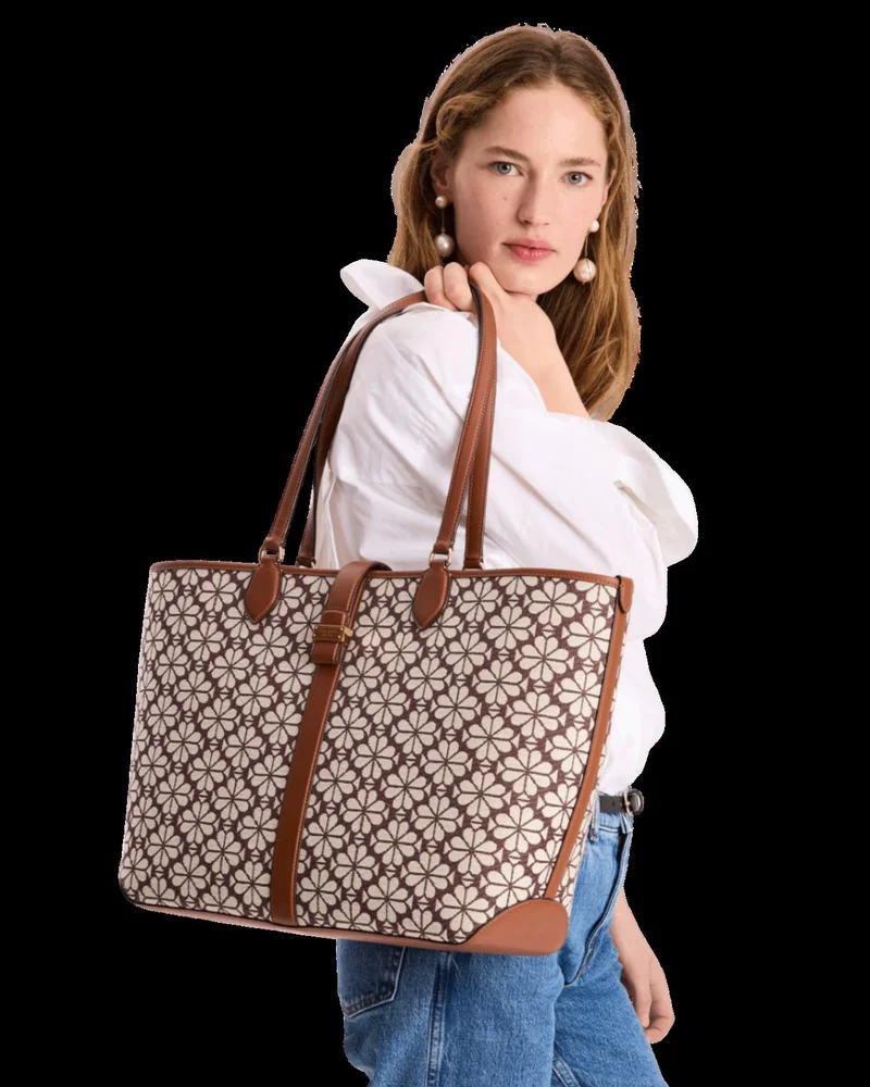 Kate Spade Spade Flower Jacquard Large Open Tote