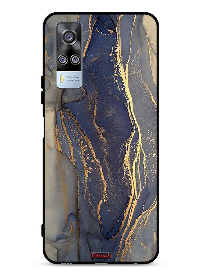 Tolwak vivo Y53s 4G Protective Case Cover Gliter Marble Pattern - Image 1