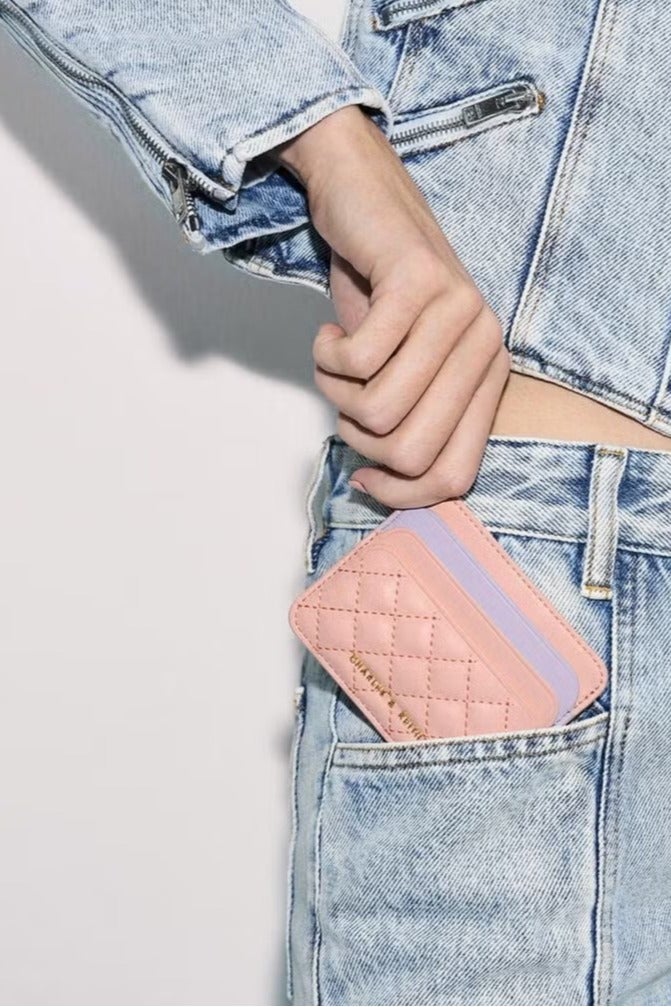 Charles & Keith Quilted Multi-Slot Card Holder - Image 4