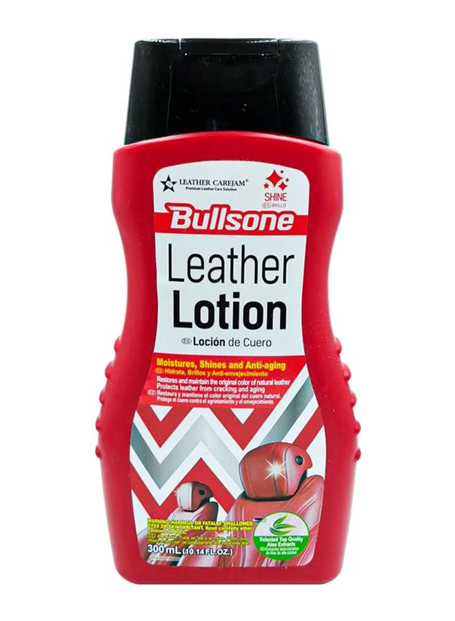 Bullsone Bullsone Leather Lotion Cleaner for Moisture, shine and anti-aging of Leather seats for Car - 300 ml - Image 1