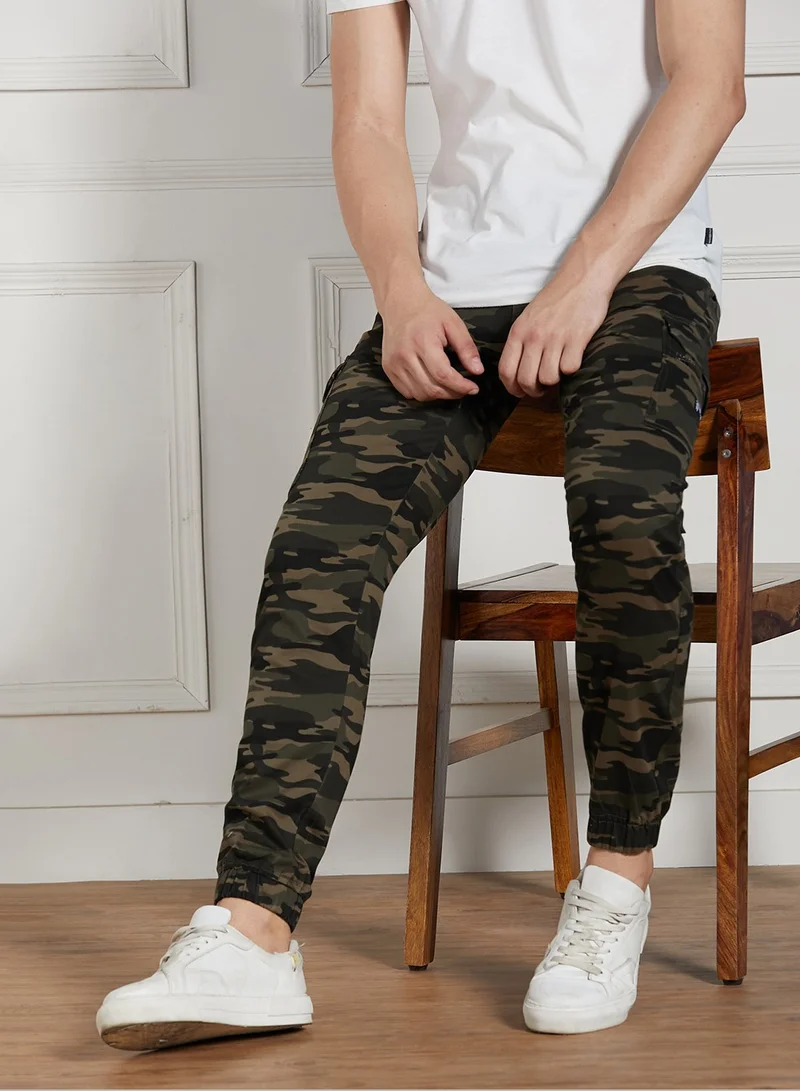 Dennis Lingo Olive Cargo Joggers for Men - Relaxed Fit, Stylish