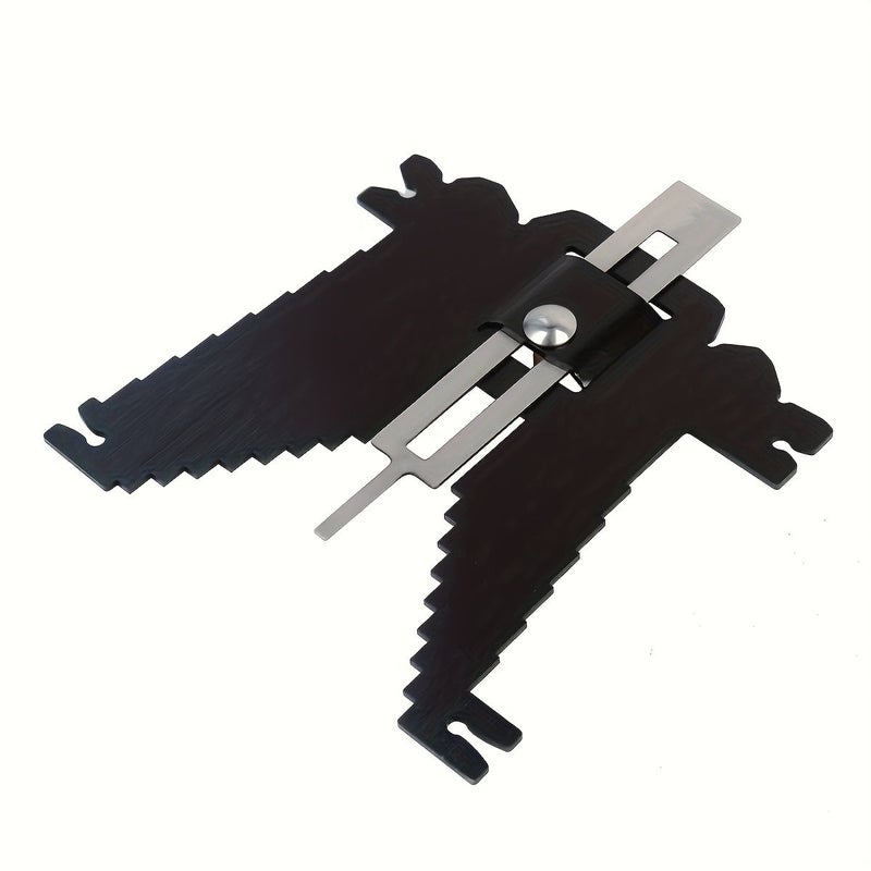 Black 5 in 1 Universal Measuring Gauge Woodworking Ruler for Table Saw - Image 2