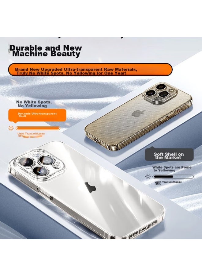 Divi Phone Case For Apple Iphone 14 Pro Max, Full Camera Protection, Ultra-thin, Fully Transparent, Air Cushion Shockproof, Silicone Hard Shell - Image 5