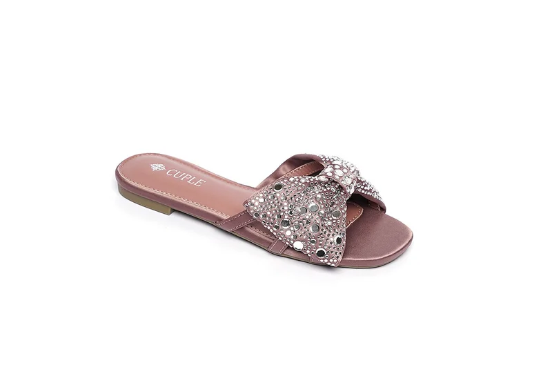 Cuple  Girls embellished slide sandals for Women | Best Price UAE