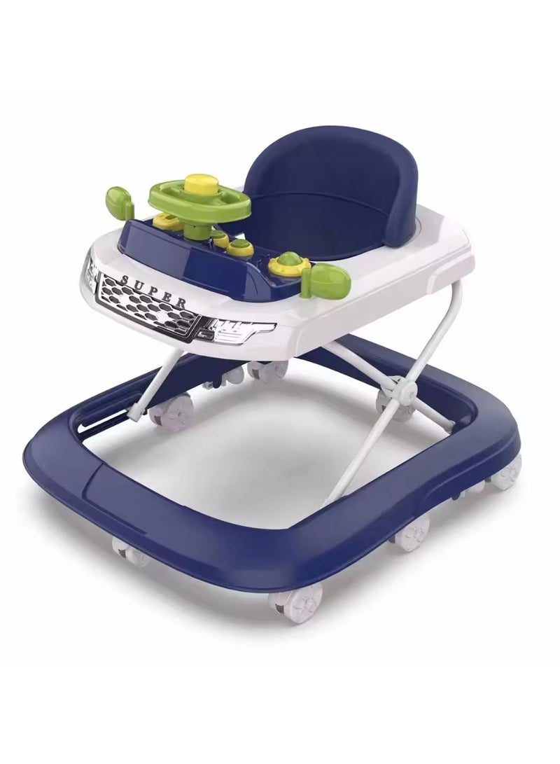 MULHEM Newborn Baby Walker: 8-Wheel Ride-On Toy Made of Plastic