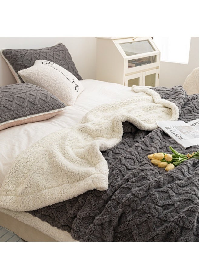 بطانية فليس ناعمة ودافئة وسميكة لشتاء مريح، قابلة للعكس، بطانية رقيقه لسرير الأريكة والكرسي، الحجم: 200*230 سم - Image 2