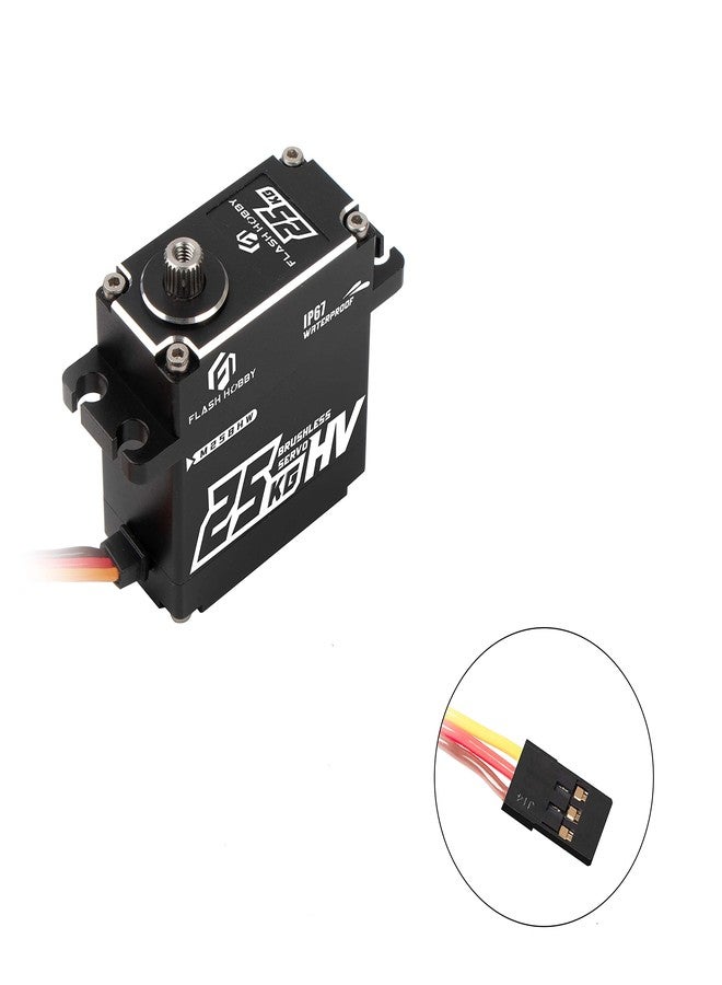 FLASH HOBBY M25BHW Waterproof IP67 25kg Full Aluminum Case High Torque Digital Brushless Motor Servo Compatible with 1/8, 1/10 1/12 RC Crawler Car, Robot,Truck Robot Parts - Image 5