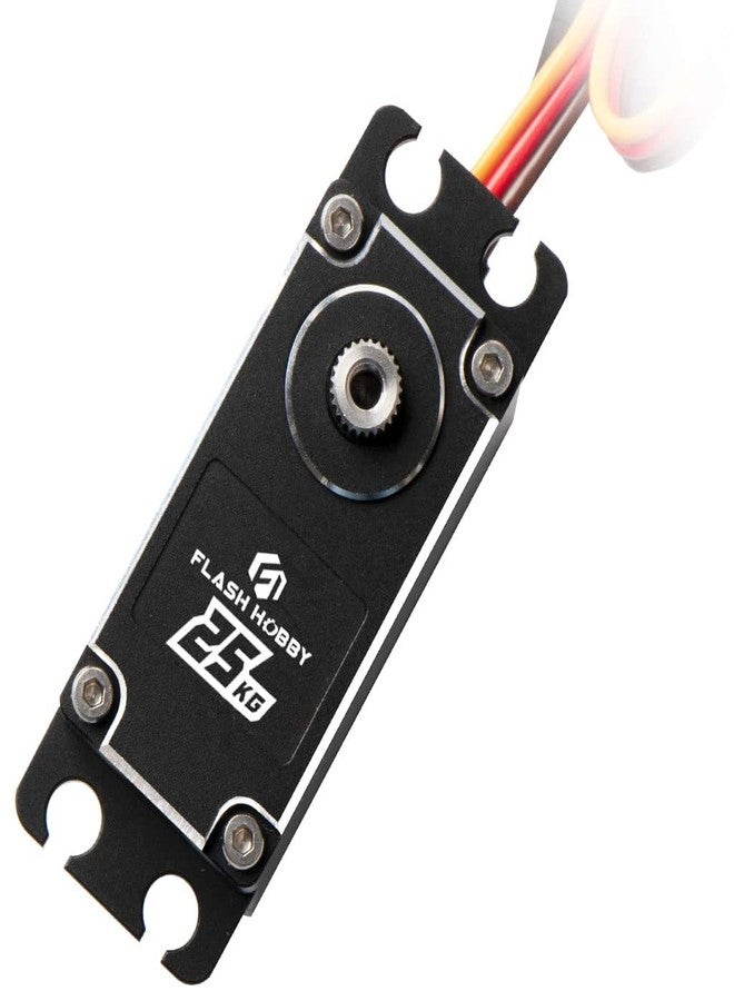 FLASH HOBBY M25BHW Waterproof IP67 25kg Full Aluminum Case High Torque Digital Brushless Motor Servo Compatible with 1/8, 1/10 1/12 RC Crawler Car, Robot,Truck Robot Parts - Image 4