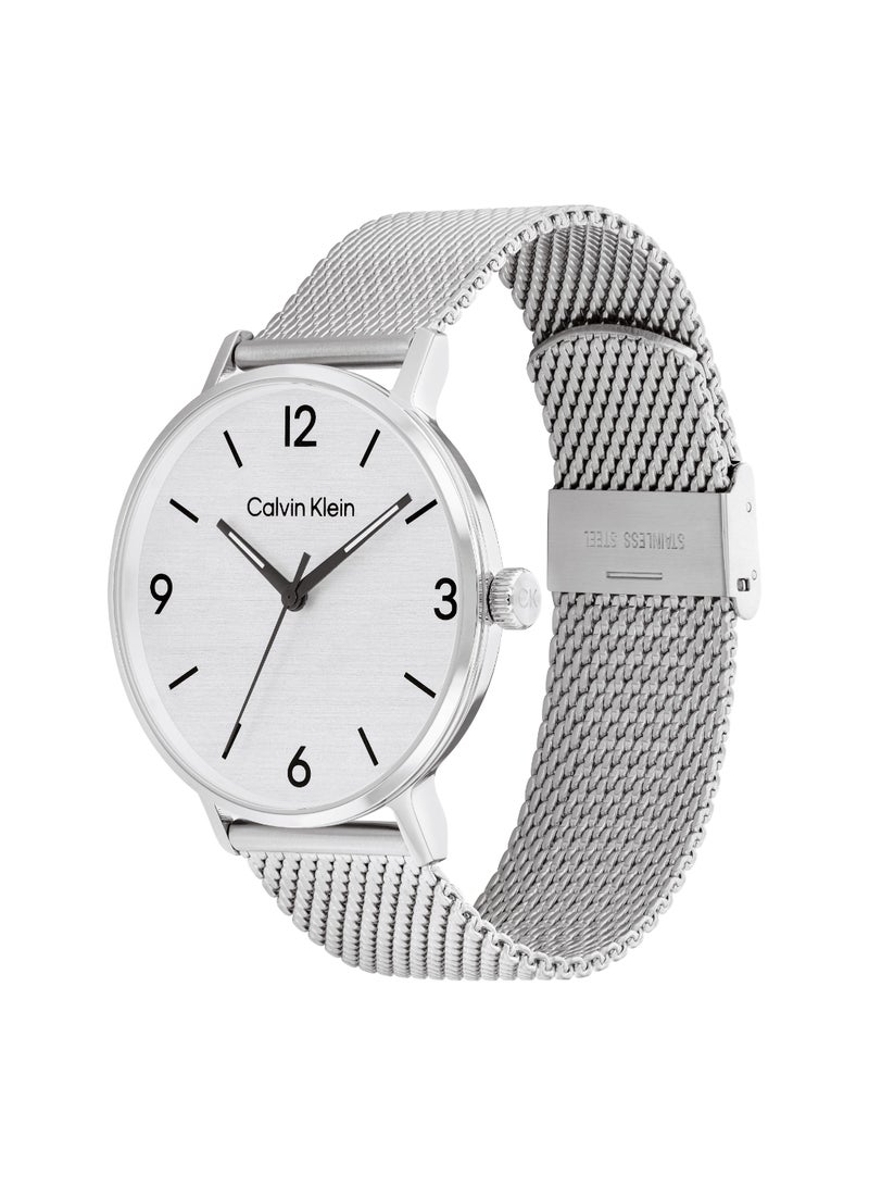 CALVIN KLEIN Round Analog Men's Silver Case Watch - 25200433 - Image 2