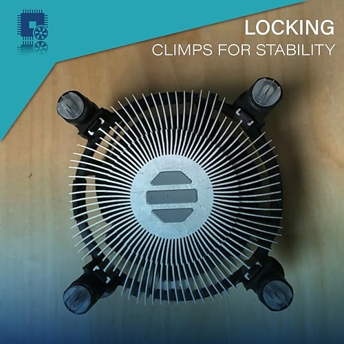 Geonix LGA 1200 CPU FAN I Black I Low Power Cosumption I Optimal Cooling Performance I 1 Year Warranty - Image 3