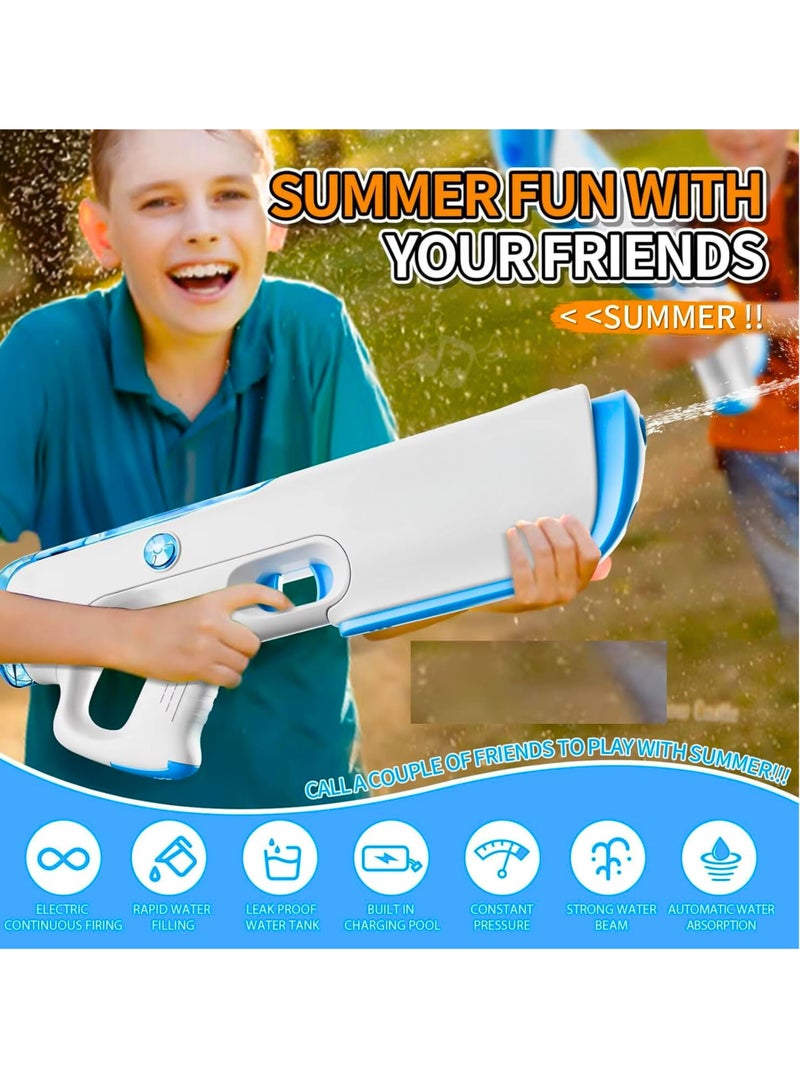 MAGIC VAULT Electric Water Gun Toy for Kids & Adults | Automatic Self-Filling | Rechargeable Battery | 25Ft Long Range | High-Pressure Water Blaster for Pool, Beach & Holi Outdoor Summer Fun - Image 2