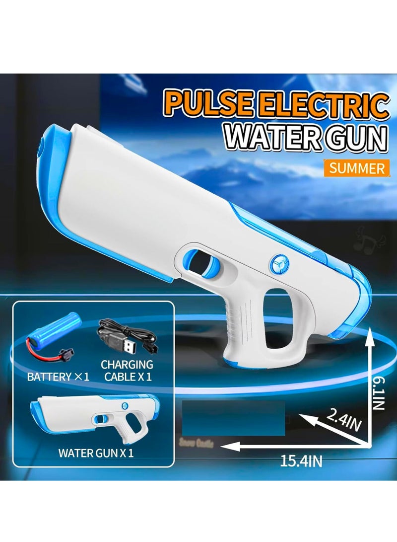 MAGIC VAULT Electric Water Gun Toy for Kids & Adults | Automatic Self-Filling | Rechargeable Battery | 25Ft Long Range | High-Pressure Water Blaster for Pool, Beach & Holi Outdoor Summer Fun - Image 5