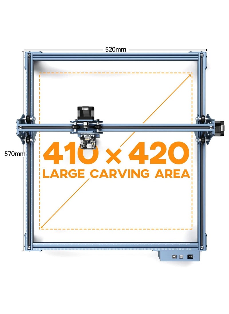 SCULPFUN SCULPFUN S9 90W effect laser engraving machine ultra-thin laser beam shaping technology,acrylic laser engraver cutter 410x420mm engraving area full metal structure  - Image 5