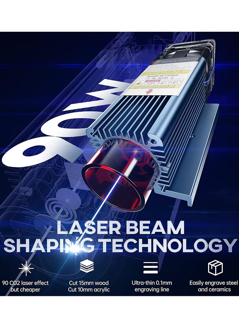 SCULPFUN SCULPFUN S9 90W effect laser engraving machine ultra-thin laser beam shaping technology,acrylic laser engraver cutter 410x420mm engraving area full metal structure  - Image 3