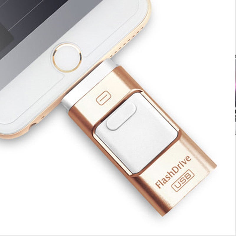 Suitable For Apple Android Mobile Phone Computer Three-Use Usb Creative High-Speed U Disk Ipadmini Expansion Container Otg - Image 2