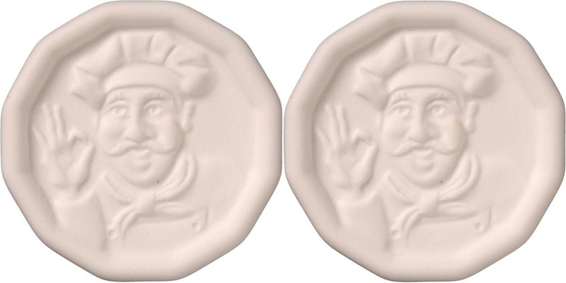 JBK Pottery Chef Design Ceramic Pot Minder, Set of 2 - Image 4