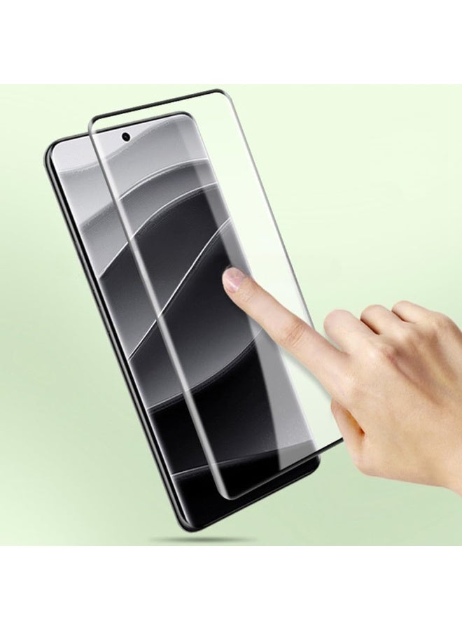 واقي شاشة لهاتف شاومي ريدمي نوت 14 برو 5G مصنوع من الزجاج المقوى مع تغطية كاملة ومقاوم للخدش - Image 2