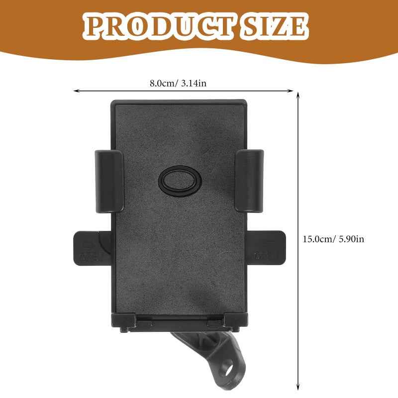 Universal Car Phone Holder Air Vent Dashboard Mount Carbon Fiber Texture Smartphone Bracket - Image 3