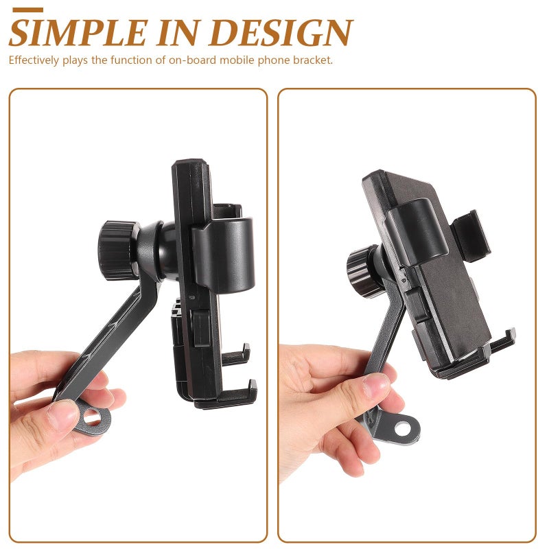 Universal Car Phone Holder Air Vent Dashboard Mount Carbon Fiber Texture Smartphone Bracket - Image 4